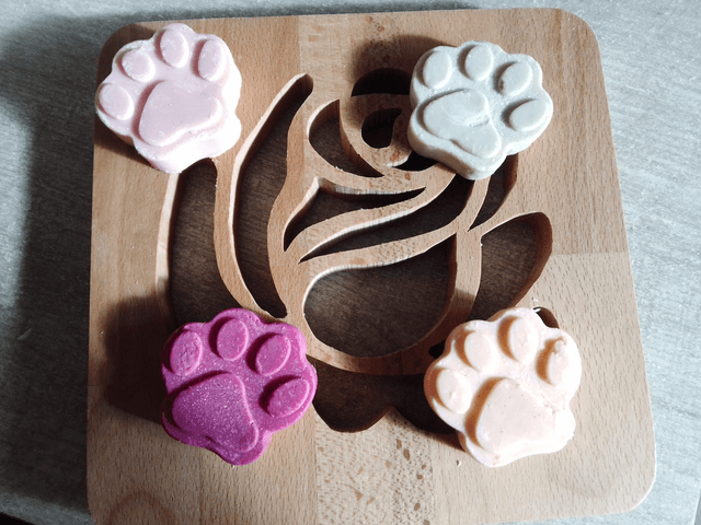 Lot de 2 fondants &quot;Patte de chat&quot;  parfum cerise noire explosive