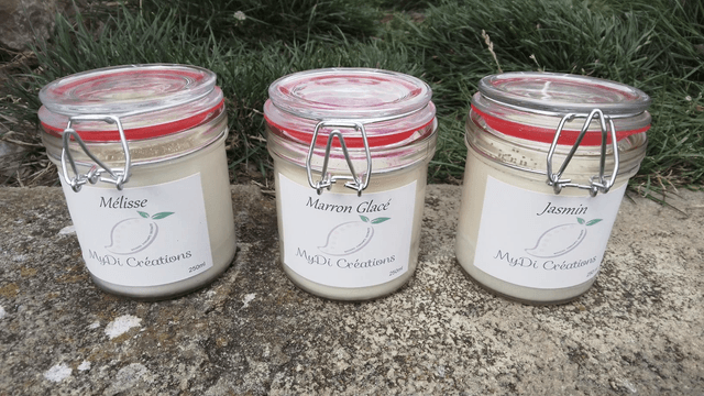 Bougie, 250ml, bocal de conservation 